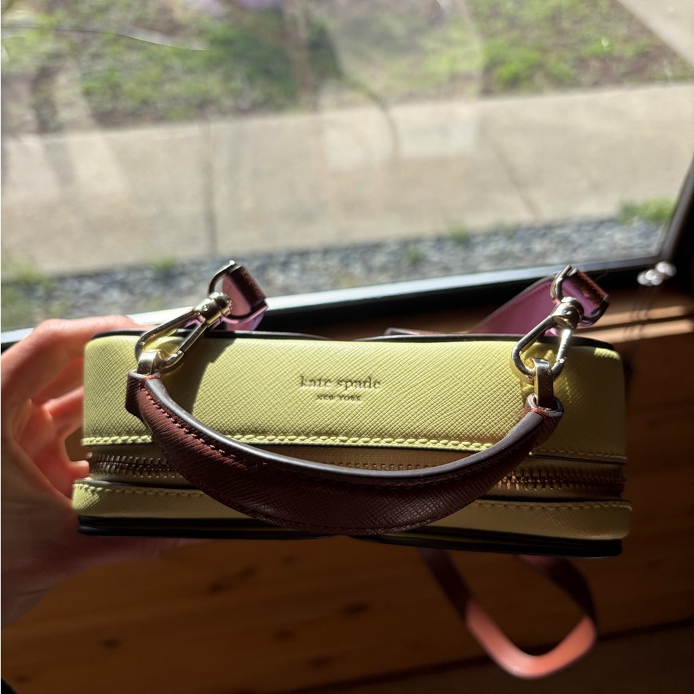 Kate Spade Lavender Mini Bag with Brown Strap - Picture 3 of 5